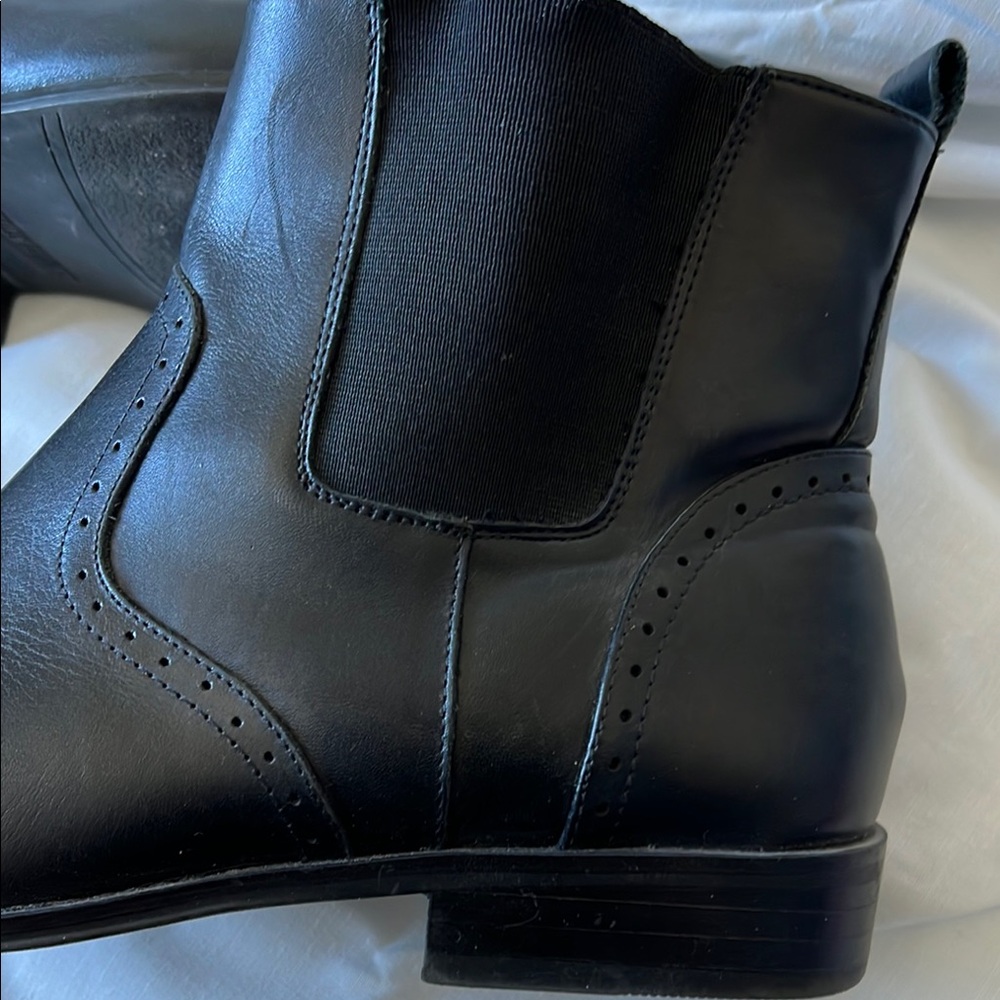 Stacy Adams Black Chelsea Boots Sleek Leather Design View 3